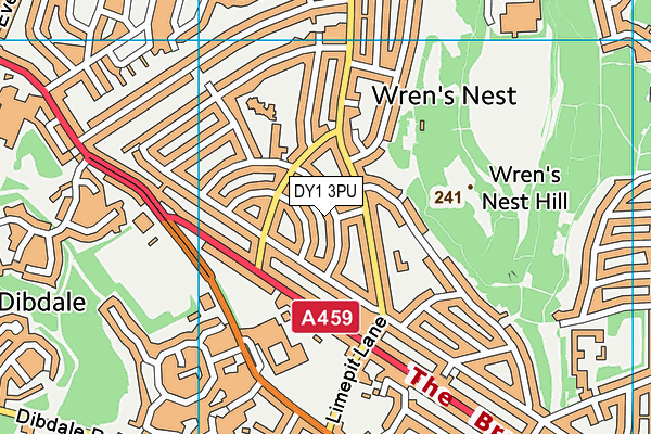 DY1 3PU map - OS VectorMap District (Ordnance Survey)