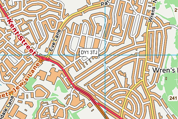DY1 3TJ map - OS VectorMap District (Ordnance Survey)