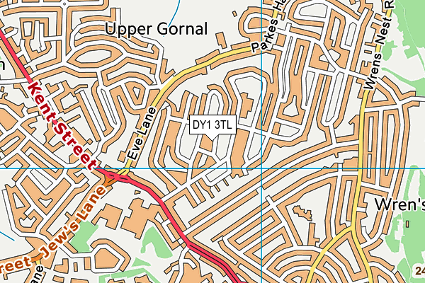 DY1 3TL map - OS VectorMap District (Ordnance Survey)