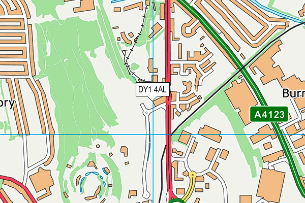 DY1 4AL map - OS VectorMap District (Ordnance Survey)