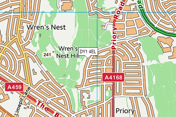 DY1 4EL map - OS VectorMap District (Ordnance Survey)