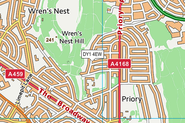 DY1 4EW map - OS VectorMap District (Ordnance Survey)