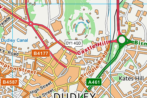 DY1 4QD map - OS VectorMap District (Ordnance Survey)