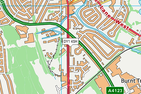 DY1 4SH map - OS VectorMap District (Ordnance Survey)