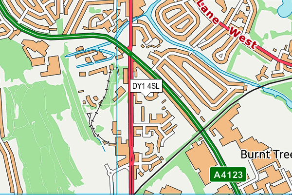 DY1 4SL map - OS VectorMap District (Ordnance Survey)