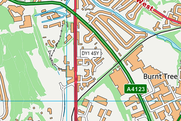 DY1 4SY map - OS VectorMap District (Ordnance Survey)