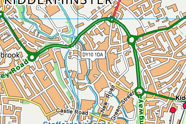 DY10 1DA map - OS VectorMap District (Ordnance Survey)