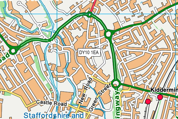 DY10 1EA map - OS VectorMap District (Ordnance Survey)