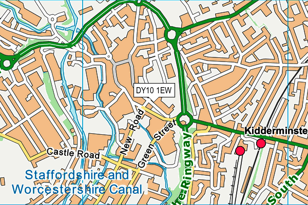 DY10 1EW map - OS VectorMap District (Ordnance Survey)