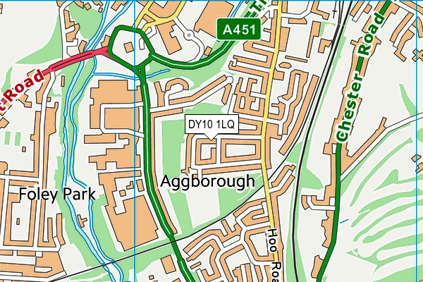 DY10 1LQ map - OS VectorMap District (Ordnance Survey)