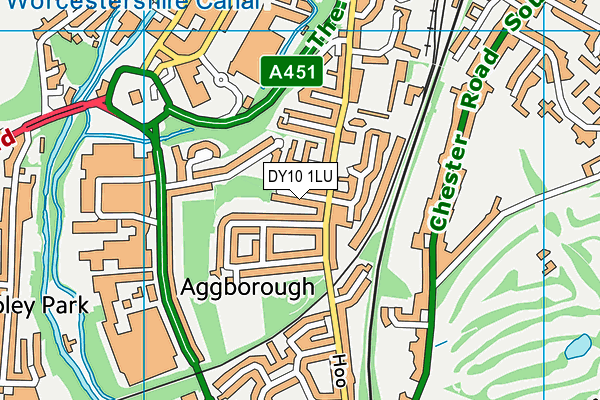 DY10 1LU map - OS VectorMap District (Ordnance Survey)