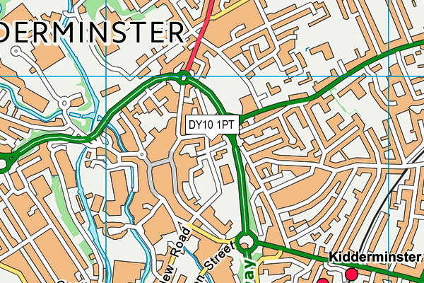 DY10 1PT map - OS VectorMap District (Ordnance Survey)