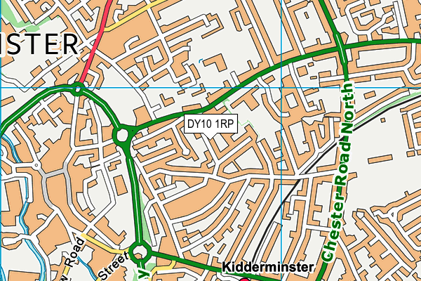 DY10 1RP map - OS VectorMap District (Ordnance Survey)