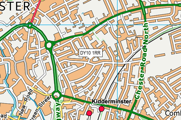 DY10 1RR map - OS VectorMap District (Ordnance Survey)