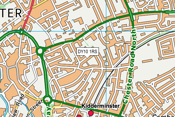 DY10 1RS map - OS VectorMap District (Ordnance Survey)