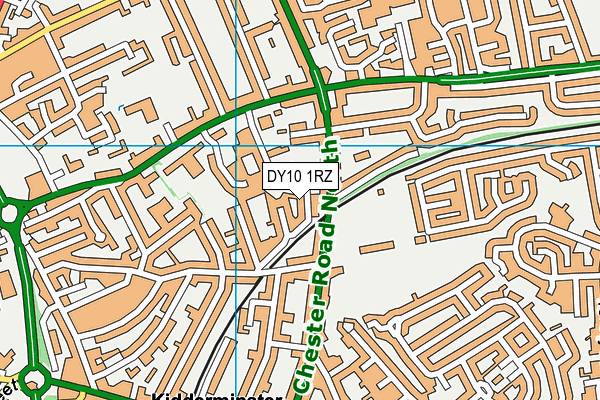 DY10 1RZ map - OS VectorMap District (Ordnance Survey)