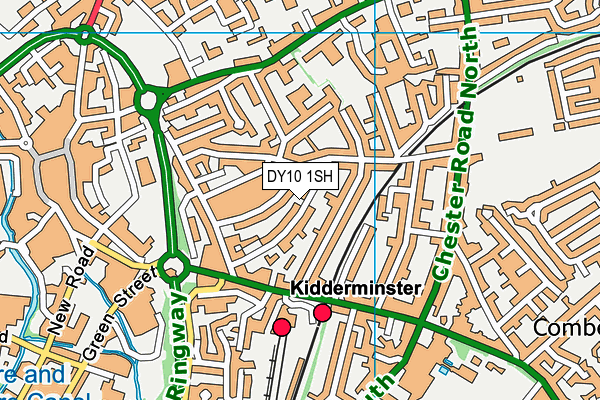 DY10 1SH map - OS VectorMap District (Ordnance Survey)