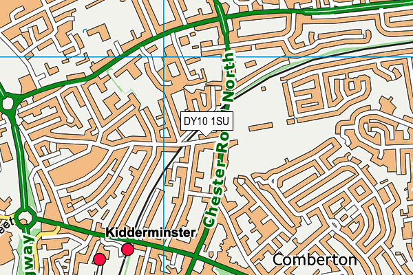 DY10 1SU map - OS VectorMap District (Ordnance Survey)