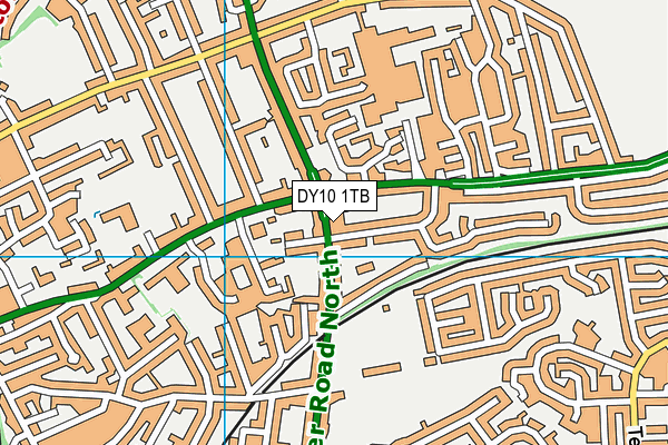 DY10 1TB map - OS VectorMap District (Ordnance Survey)