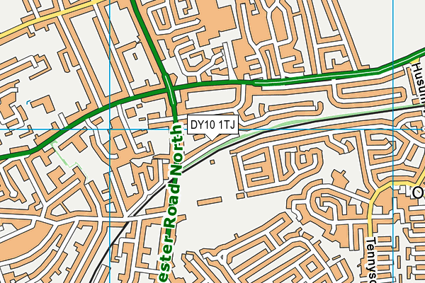 DY10 1TJ map - OS VectorMap District (Ordnance Survey)