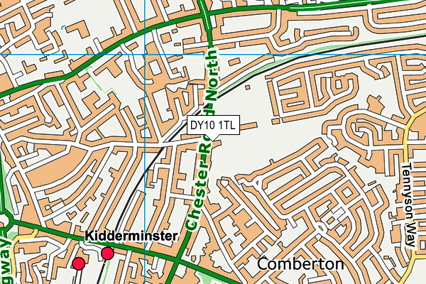 DY10 1TL map - OS VectorMap District (Ordnance Survey)