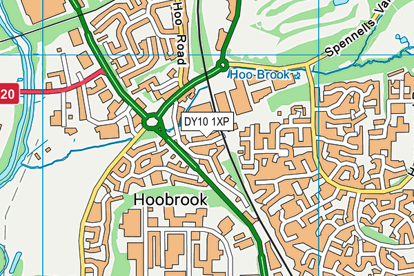 DY10 1XP map - OS VectorMap District (Ordnance Survey)