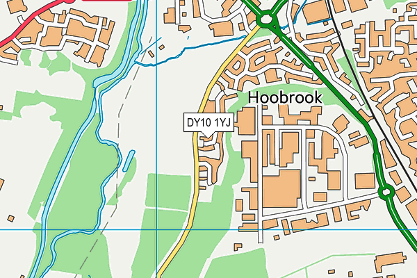 DY10 1YJ map - OS VectorMap District (Ordnance Survey)