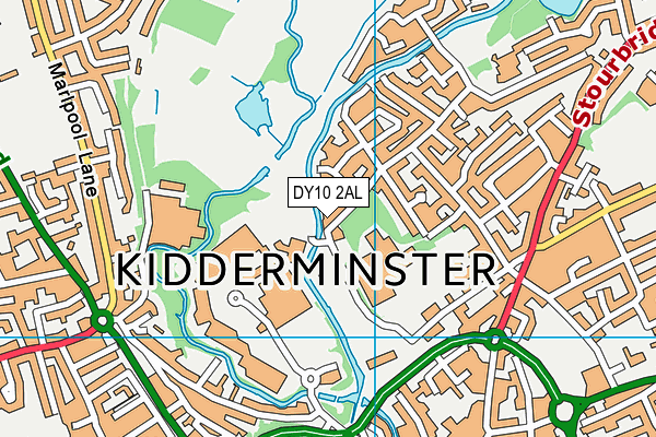 DY10 2AL map - OS VectorMap District (Ordnance Survey)