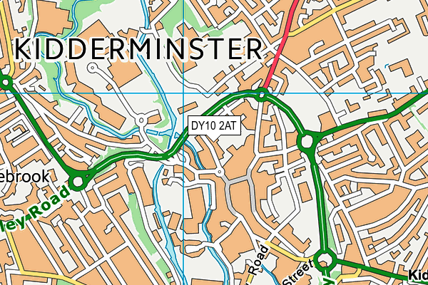 DY10 2AT map - OS VectorMap District (Ordnance Survey)