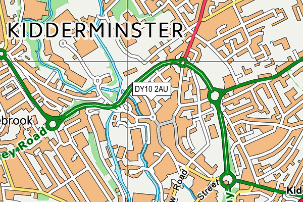 DY10 2AU map - OS VectorMap District (Ordnance Survey)