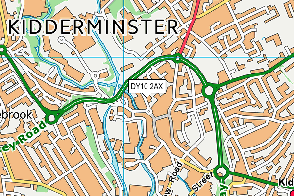 DY10 2AX map - OS VectorMap District (Ordnance Survey)