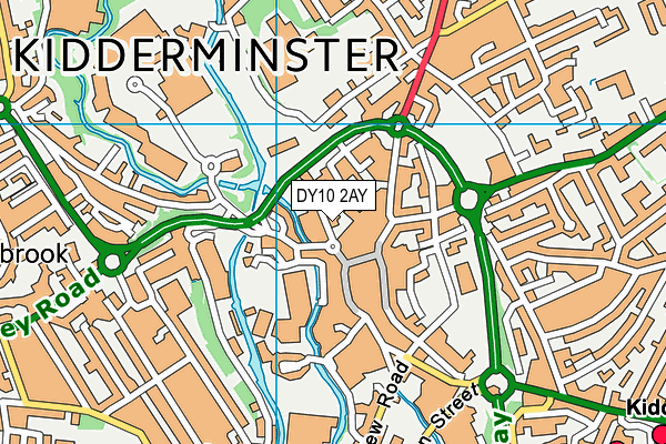 DY10 2AY map - OS VectorMap District (Ordnance Survey)