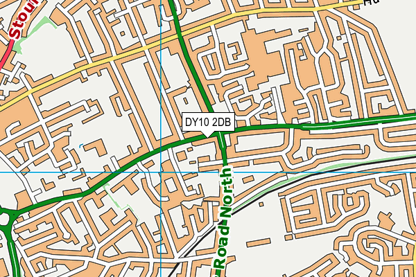 DY10 2DB map - OS VectorMap District (Ordnance Survey)