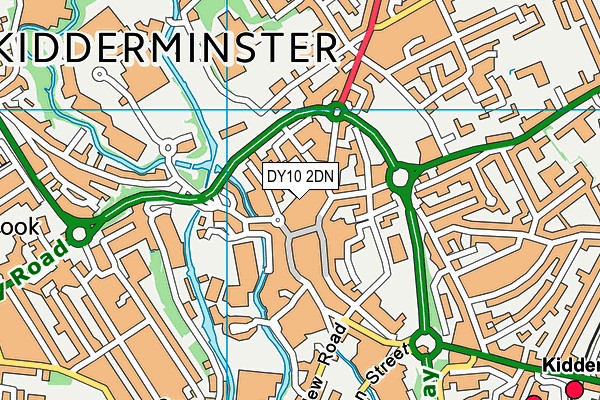 DY10 2DN map - OS VectorMap District (Ordnance Survey)