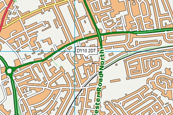 DY10 2DT map - OS VectorMap District (Ordnance Survey)