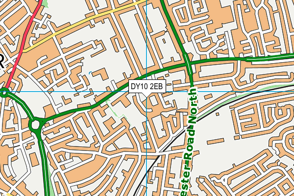 DY10 2EB map - OS VectorMap District (Ordnance Survey)