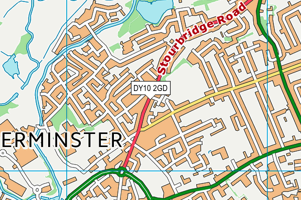 DY10 2GD map - OS VectorMap District (Ordnance Survey)