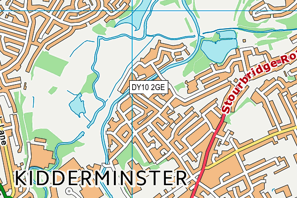 DY10 2GE map - OS VectorMap District (Ordnance Survey)