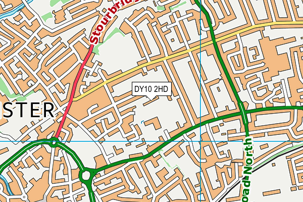 DY10 2HD map - OS VectorMap District (Ordnance Survey)
