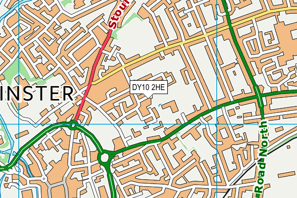 DY10 2HE map - OS VectorMap District (Ordnance Survey)