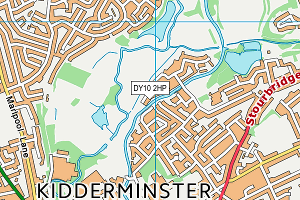 DY10 2HP map - OS VectorMap District (Ordnance Survey)