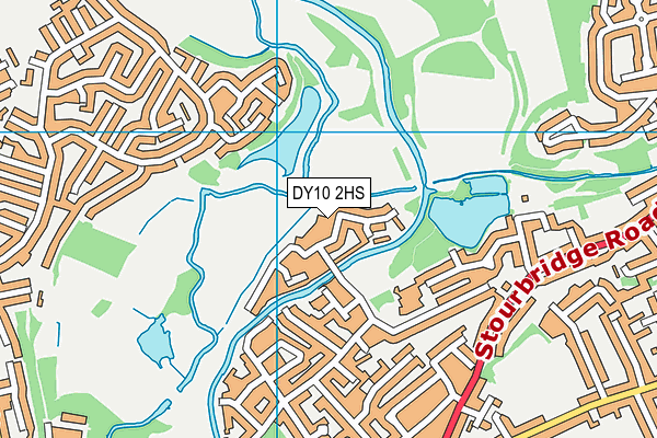 DY10 2HS map - OS VectorMap District (Ordnance Survey)