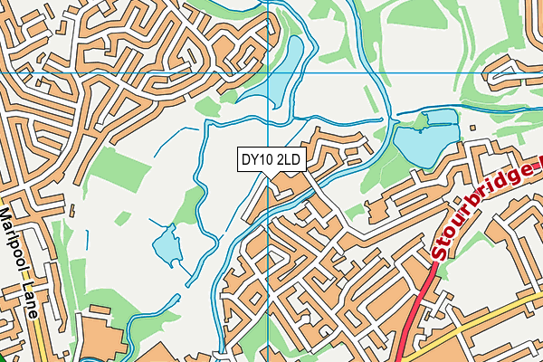 DY10 2LD map - OS VectorMap District (Ordnance Survey)