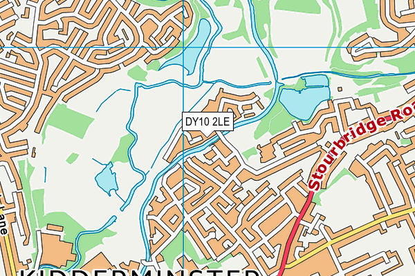 DY10 2LE map - OS VectorMap District (Ordnance Survey)