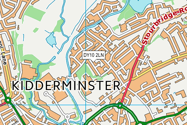 DY10 2LN map - OS VectorMap District (Ordnance Survey)