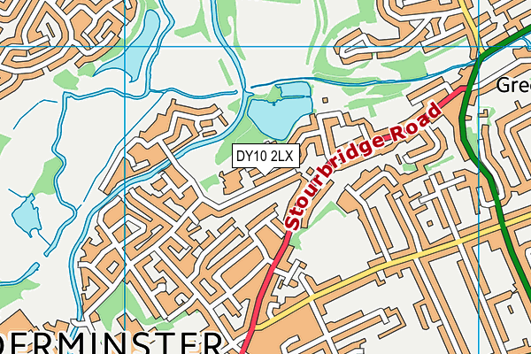 DY10 2LX map - OS VectorMap District (Ordnance Survey)