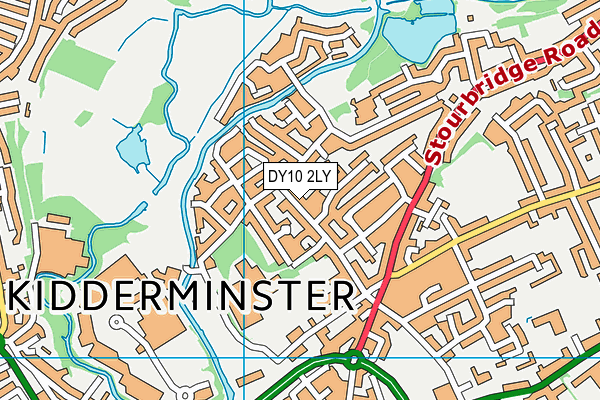 DY10 2LY map - OS VectorMap District (Ordnance Survey)