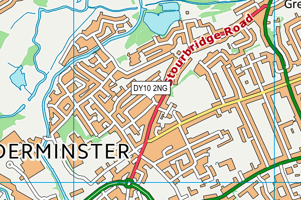 DY10 2NG map - OS VectorMap District (Ordnance Survey)