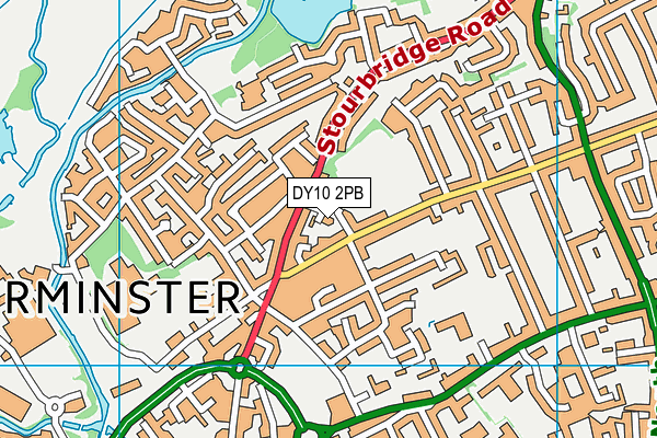 DY10 2PB map - OS VectorMap District (Ordnance Survey)