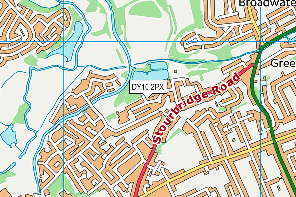 DY10 2PX map - OS VectorMap District (Ordnance Survey)